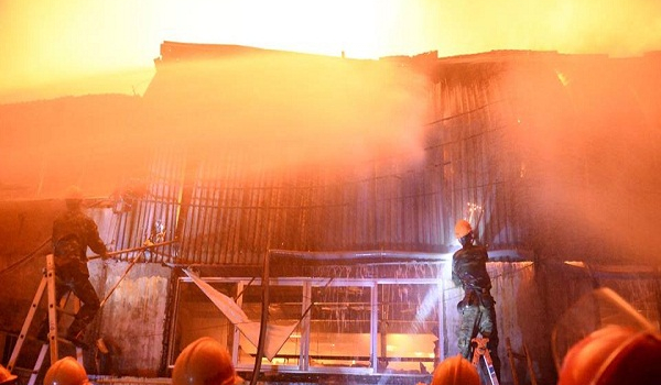 Cháy lớn tại khu công nghiệp La Phù, Hà Nội