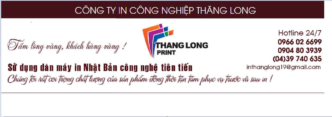 Công ty in công nghiệp Thăng Long