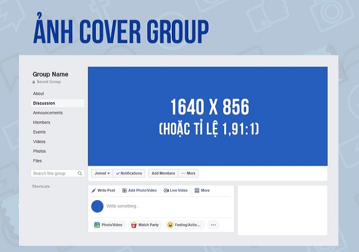 Kích thước thiết kế chuẩn 6 dạng ảnh Facebook mới nhất Designer cần biết