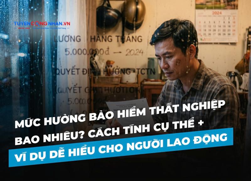 Mức hưởng bảo hiểm thất nghiệp bao nhiêu? Cách tính cụ thể + ví dụ dễ hiểu nhất