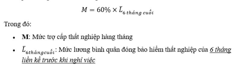 cách tính trợ cấp thất nghiệp