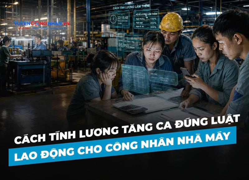 Cách Tính Lương Tăng Ca Đúng Luật Lao Động Cho Công Nhân Nhà Máy
