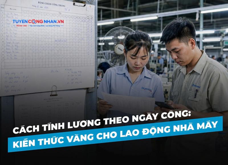 Cách tính lương theo ngày công: Kiến thức vàng cho lao động nhà máy