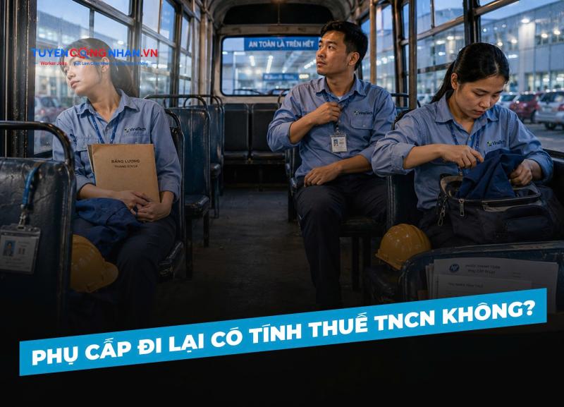 Phụ cấp đi lại có tính thuế TNCN không? Cách hiểu đúng để không bị trừ thuế oan