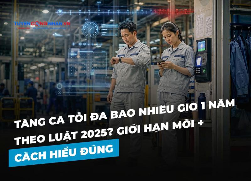 Tăng ca tối đa bao nhiêu giờ 1 năm theo luật 2025?