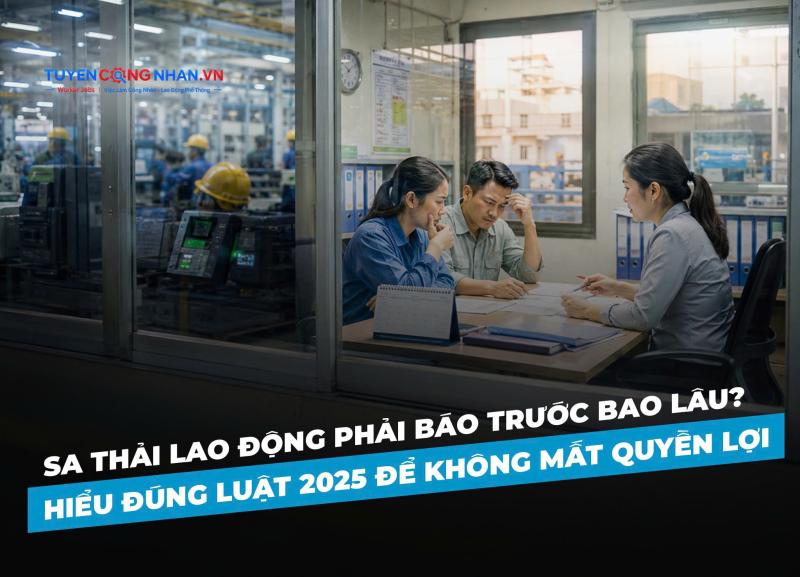 Sa thải lao động phải báo trước bao lâu? Hiểu đúng luật 2025 để không mất quyền lợi