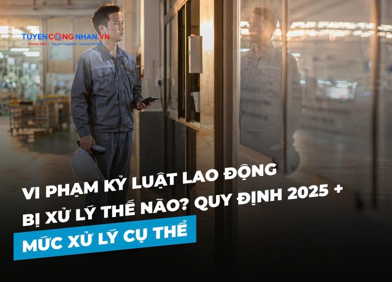 Vi phạm kỷ luật lao động bị xử lý thế nào? Quy định 2025 và mức xử lý cụ thể