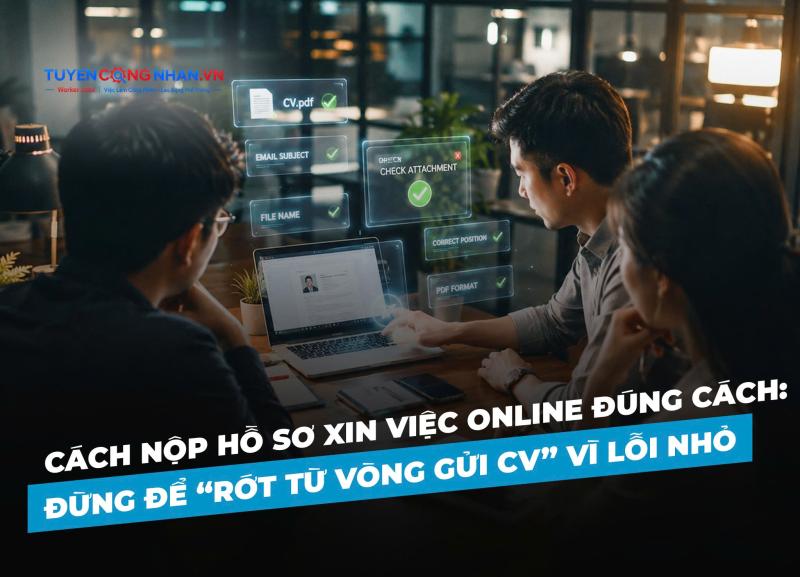 Cách nộp hồ sơ xin việc online đúng cách: Đừng để “rớt từ vòng gửi CV” vì lỗi nhỏ