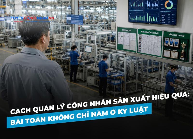 Cách quản lý công nhân sản xuất hiệu quả: Bài toán không chỉ nằm ở kỷ luật