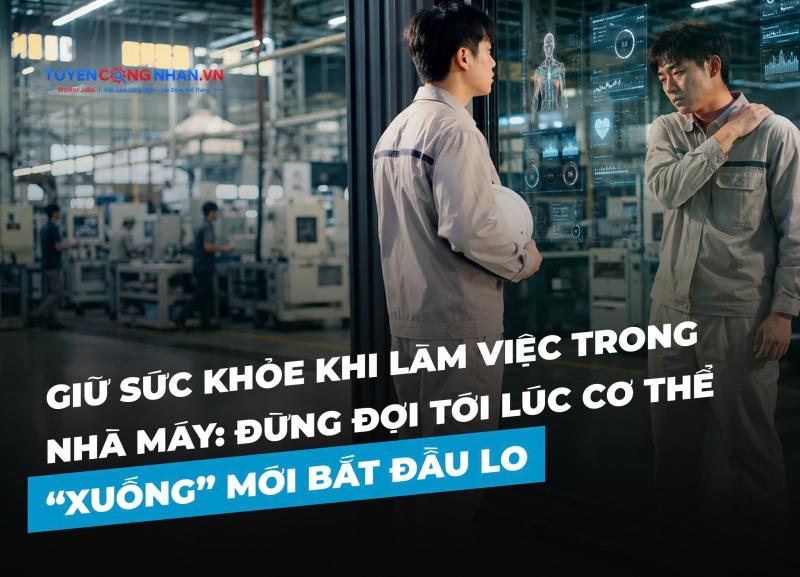 Giữ sức khỏe khi làm việc trong nhà máy: Đừng đợi tới lúc cơ thể “xuống” mới bắt đầu lo