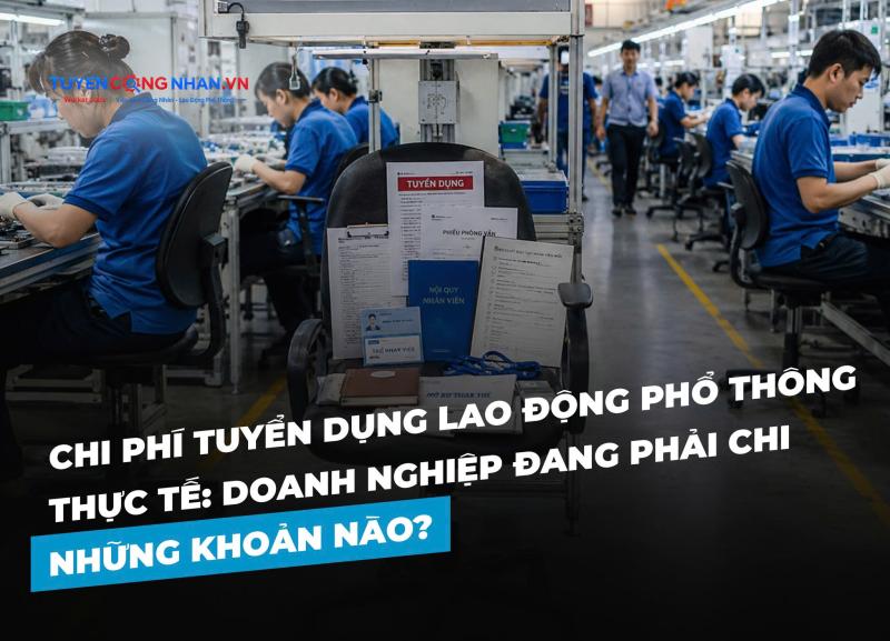 Chi phí tuyển dụng lao động phổ thông thực tế: Doanh nghiệp đang phải chi những khoản nào?
