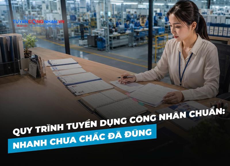 Quy trình tuyển dụng công nhân chuẩn: Nhanh chưa chắc đã đúng
