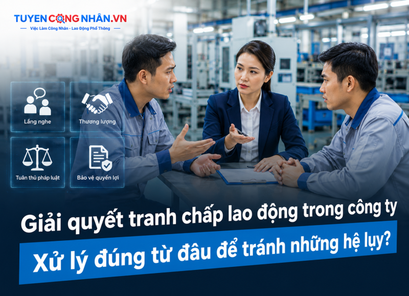 Giải quyết tranh chấp lao động trong công ty: Xử lý đúng từ đầu để tránh những hệ lụy