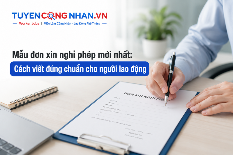 Mẫu đơn xin nghỉ phép mới nhất: Cách viết đúng chuẩn cho người lao động