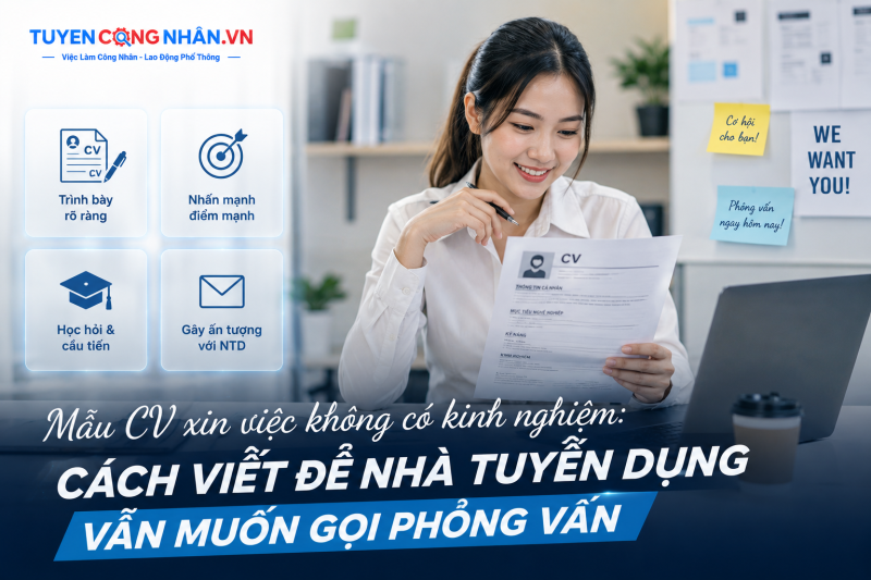 Mẫu CV xin việc không có kinh nghiệm: Cách viết để nhà tuyển dụng vẫn muốn gọi phỏng vấn
