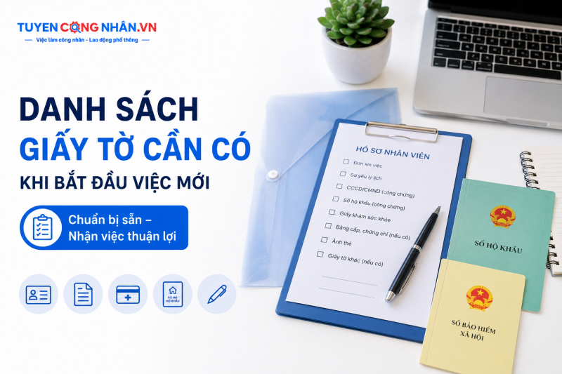 Danh sách giấy tờ cần có khi bắt đầu việc mới: Chuẩn bị sẵn để nhận việc thuận lợi