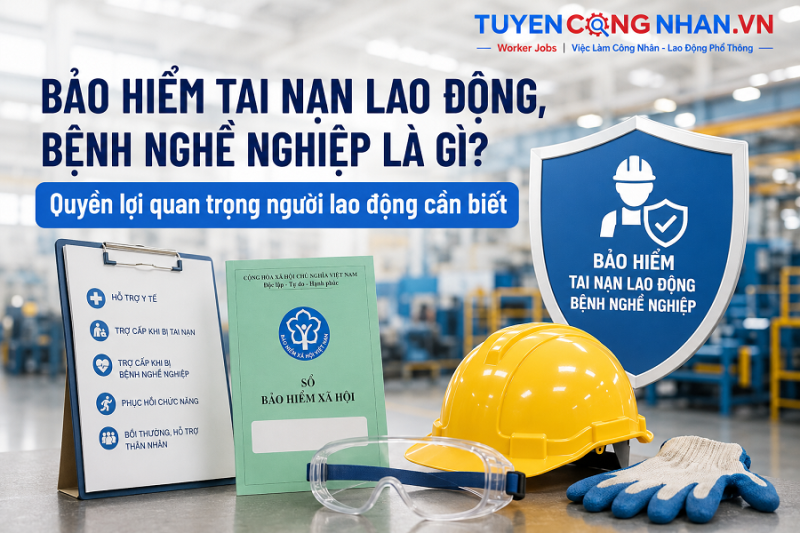 Bảo hiểm tai nạn lao động, bệnh nghề nghiệp là gì? Quyền lợi quan trọng người lao động cần biết