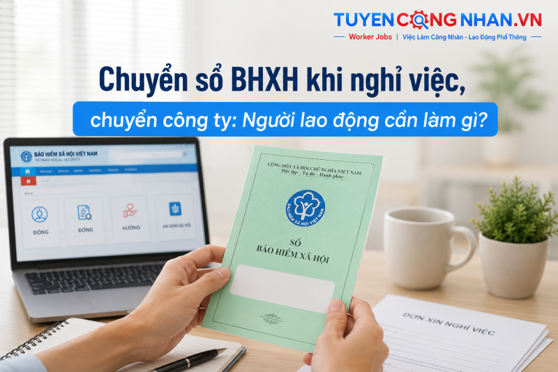 Chuyển sổ BHXH khi nghỉ việc chuyển công ty: Người lao động cần làm gì?
