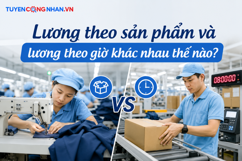 Lương theo sản phẩm và lương theo giờ khác nhau thế nào?