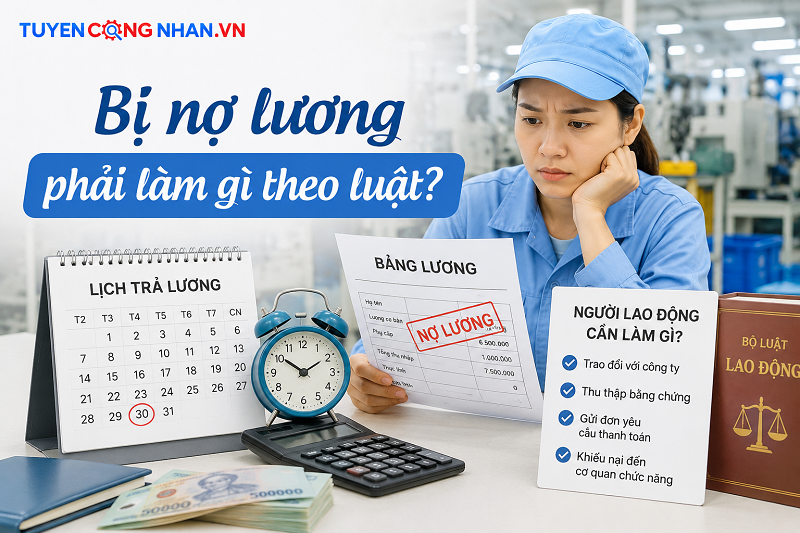 Bị nợ lương phải làm gì theo luật? Các bước đòi quyền lợi người lao động cần biết