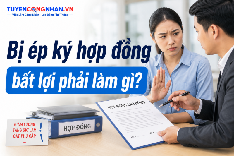 Bị ép ký hợp đồng bất lợi phải làm gì? 5 việc người lao động nên làm ngay để bảo vệ quyền lợi