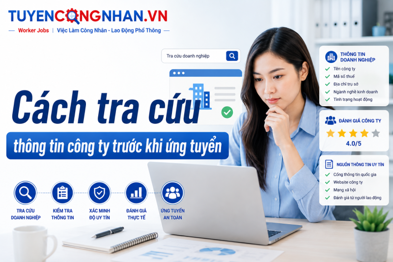 Cách tra cứu thông tin công ty trước khi ứng tuyển