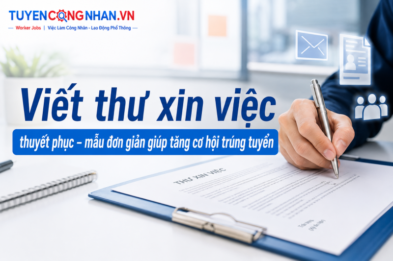 Viết thư xin việc thuyết phục: Mẫu đơn giản giúp tăng cơ hội trúng tuyển