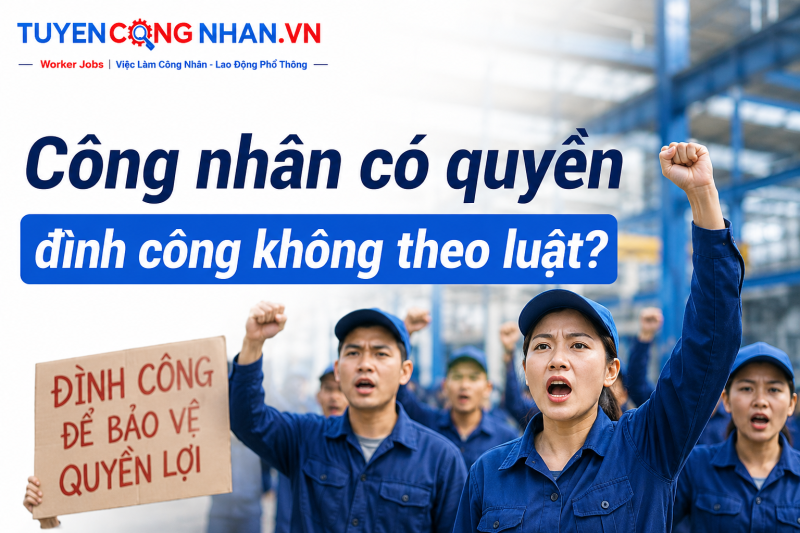 Công nhân có quyền đình công không theo luật?
