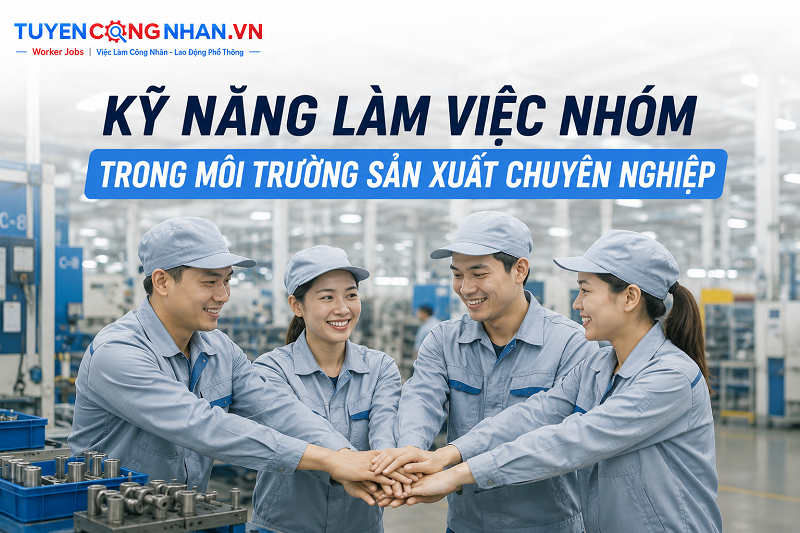 Kỹ năng làm việc nhóm trong môi trường sản xuất chuyên nghiệp