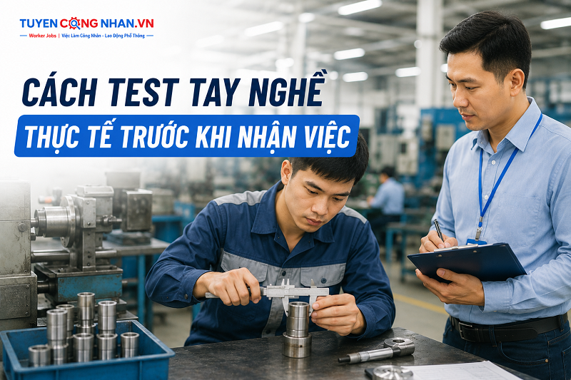 Cách test tay nghề thực tế trước khi nhận việc: Đánh giá đúng năng lực công nhân