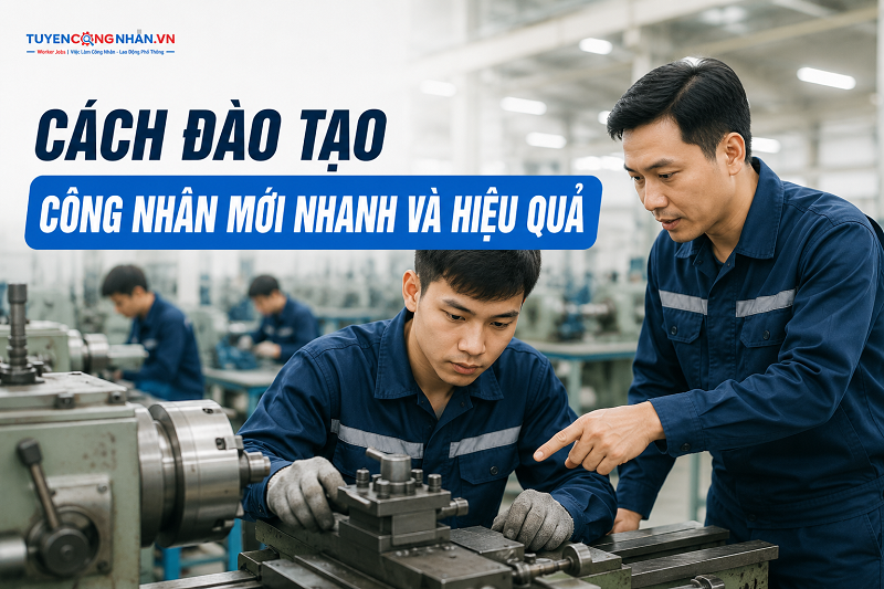 Cách đào tạo công nhân mới nhanh và hiệu quả