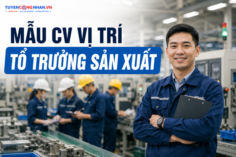 Mẫu CV vị trí Tổ trưởng sản xuất