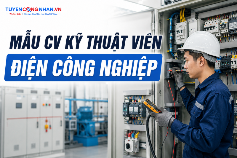 Mẫu CV kỹ thuật viên điện công nghiệp