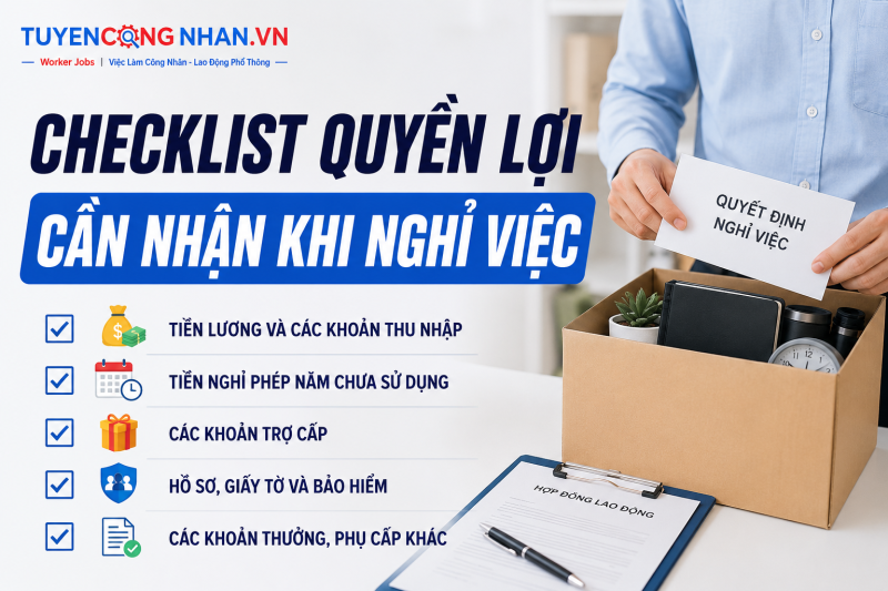 Checklist quyền lợi cần nhận khi nghỉ việc: Đừng bỏ sót những khoản quan trọng