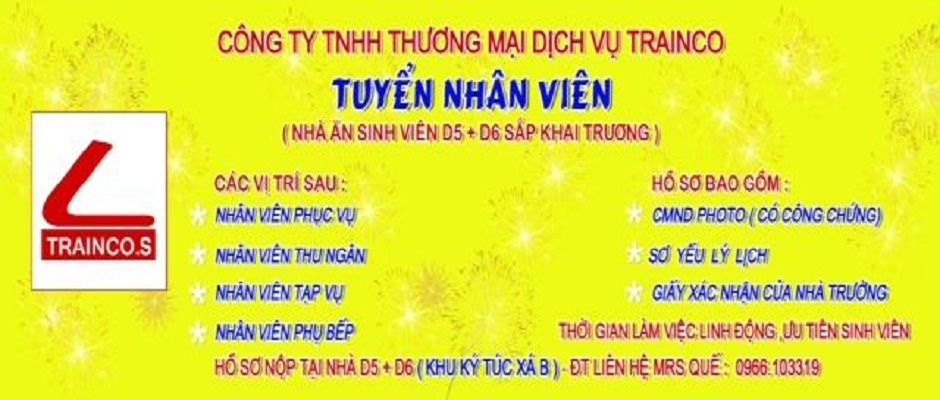 Công Ty TNHH Thương Mại Dịch Vụ Trainco