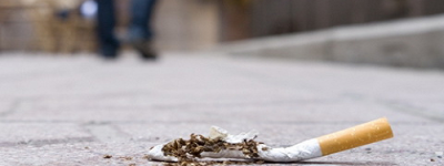 Vứt tàn thuốc lá không đúng nơi quy định bị phạt đến 1 triệu đồng